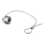 316 Stainless Steel Plug with Lanyard, for 1/4 in. - SS-400-P-0010 - 316 Stainless Steel - 1/4 in. - Swagelok® Tube Fitting - - - -