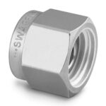 316 Stainless Steel Plug for 1/4 in. Swagelok Tube Fitting, Silver Plated Front Ferrule, SC-11 Cleaned, Krytox® 240 AC - SS-400-PBLBQ - 316 Stainless Steel - 1/4 in. - Swagelok® Tube Fitting - - - -